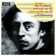 Chopin: four scherzi; barcarolle; pre cover image