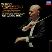 Brahms: symphony no. 3; academic fest cover image