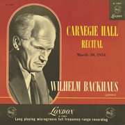 Carnegie hall recital, 1954 cover image