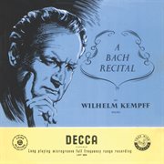 Kempff plays bach cover image