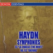 Haydn: symphonies nos. 73 "la chasse (the hunt)"- 80 - 92 "oxford" cover image