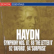 Haydn: symphony nos. 87, 88 "the letter v", 92 "oxford symphony" & 94 "mit dem paukenschlag" cover image