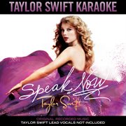 Taylor Swift karaoke. Speak now cover image