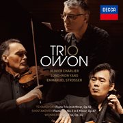Tchaikovsky, shostakovich and weinberg piano trios cover image