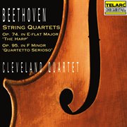 Beethoven: string quartet no. 10 in e-flat major, op. 74 "harp" & string quartet no. 11 in f mino cover image