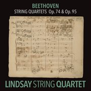 Beethoven: string quartet in e-flat major, op. 74 "harp"; string quartet in f minor, op. 95 "seri cover image
