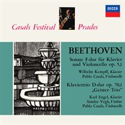Beethoven: piano trio no. 5 in d major, op. 70 no. 1 'geistertrio'; cello sonata no. 1 in f major cover image