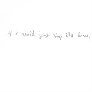 If I Could Stop The Time, (May 2024-May 2025) cover image