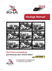 The road haulage manual 2014 cover image