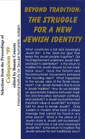 Beyond tradition. The Struggle for a New Jewish Identity cover image