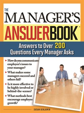 Cover image for The Manager's Answer Book