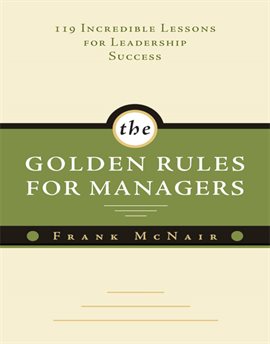 Image de couverture de The Golden Rules for Managers