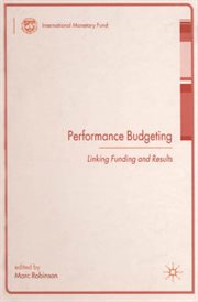 Performance Budgeting Performance Budgeting