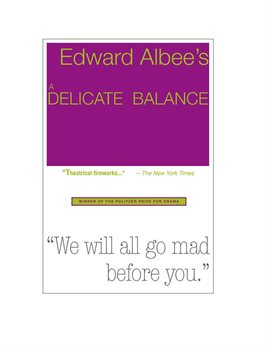 Cover image for A Delicate Balance