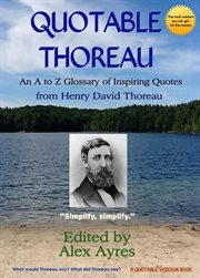The quotable Thoreau cover image