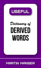 Useful dictionary of derived words cover image