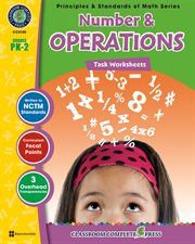 Number & Operations - Task Sheets Gr. PK-2 cover image