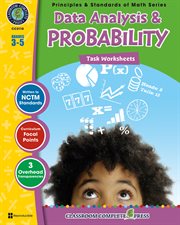 Data Analysis & Probability - Task Sheets Gr. 3-5 cover image