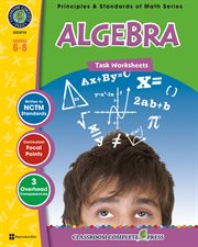 Algebra - Task Sheets Gr. 6-8 cover image