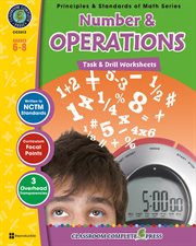Number & Operations - Task & Drill Sheets Gr. 6-8 cover image