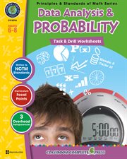 Data Analysis & Probability - Task & Drill Sheets Gr. 6-8 cover image