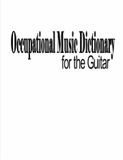 Occupational music dictionary for the guitar cover image