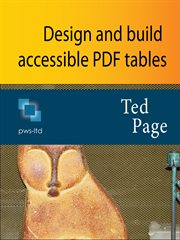 Design and build accessible pdf tables cover image