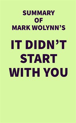 it didnt start with you book