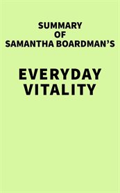 Summary of samantha boardman's everyday vitality cover image