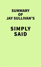Summary of jay sullivan's simply said cover image