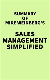 Summary of mike weinberg's sales management simplified cover image