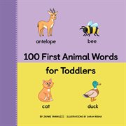 100 First animal words for toddlers. 100 First words cover image