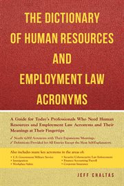 The dictionary of human resources and employment law acronyms cover image