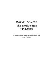 Marvel comics the timely years 1939-1949 : 1949 cover image