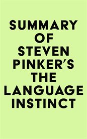 Summary of steven pinker's the language instinct cover image