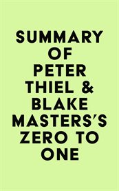 Summary of peter thiel & blake masters's zero to one cover image
