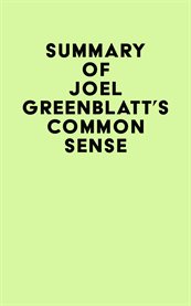 Summary of joel greenblatt's common sense cover image