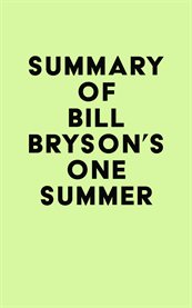 Summary of bill bryson's one summer cover image