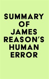 Summary of james reason's human error cover image