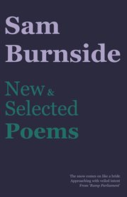 Sam Burnside new and selected poems cover image