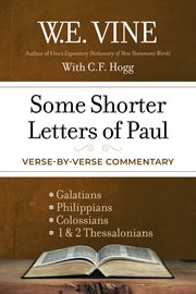 Some shorter letters of paul : Verse-by-Verse Commentary cover image