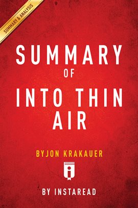 Jon Krakauer Into Thin Air by 