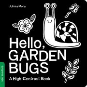 Hello, garden bugs : a high-contrast book cover image