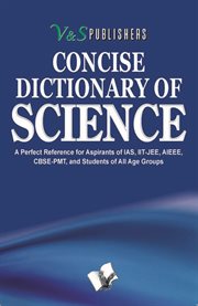 Concise dictionary of science cover image