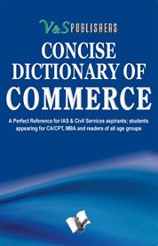 Concise dictionary of commerce cover image