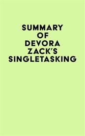 Summary of devora zack's singletasking cover image