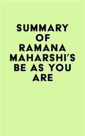 Summary of ramana maharshi's be as you are cover image