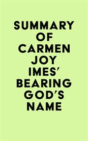 Summary of carmen joy imes's bearing god's name cover image