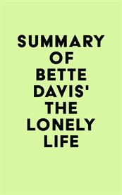 Summary of bette davis's the lonely life cover image