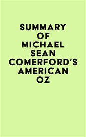 Summary of michael sean comerford's american oz cover image
